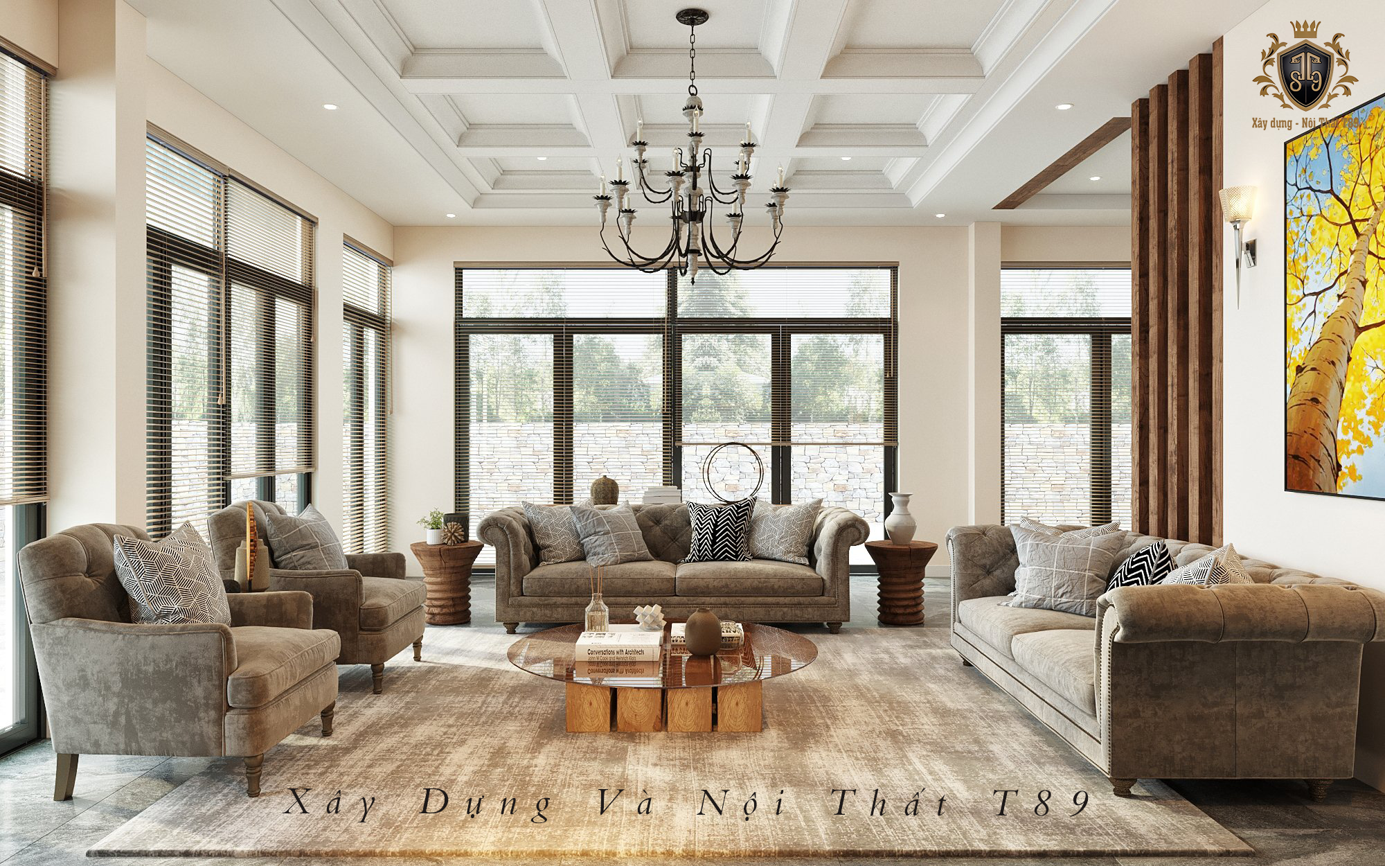 Thiết Kế Nội Thất Biết thự Ấn Tượng Tại Lạng Sơn