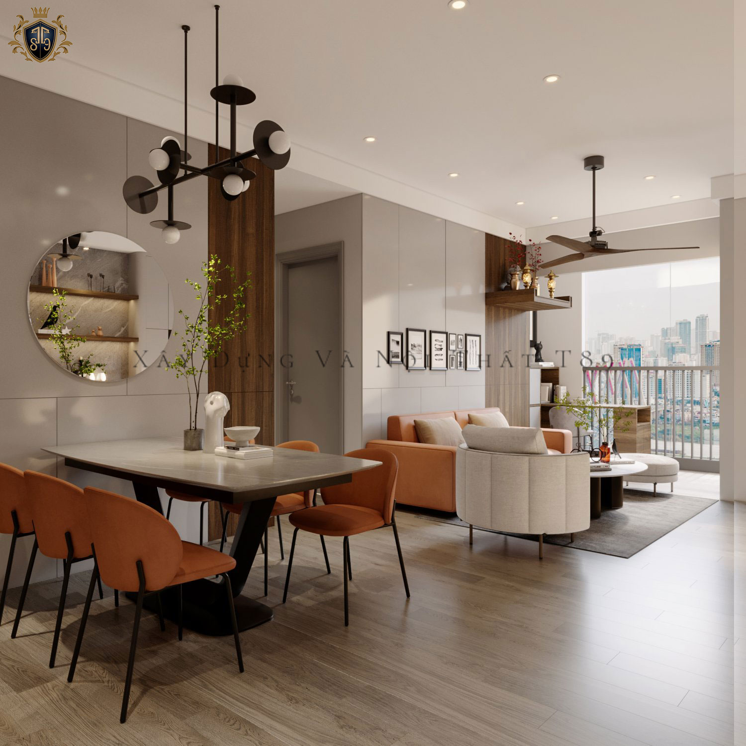 Thiết kế nội thất chị Giang Hà Ecolife