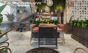 thiết kế thi công nội thất quán cafe