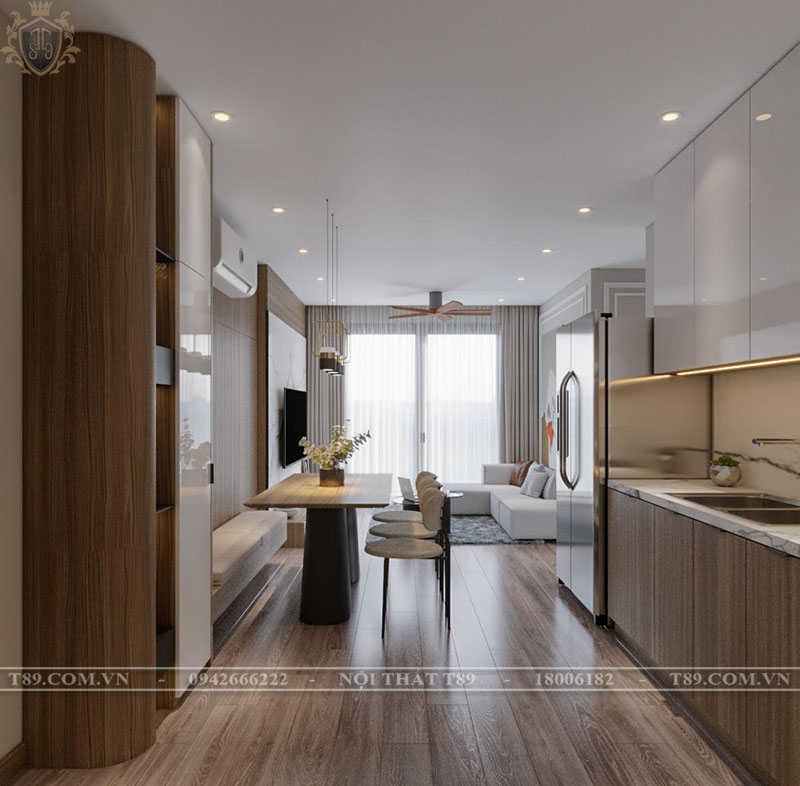 NỘI THẤT T89 - full 2 ngủ- A LỘC CHUNG CƯ HOPE RÉIDENCE LONG BIÊN