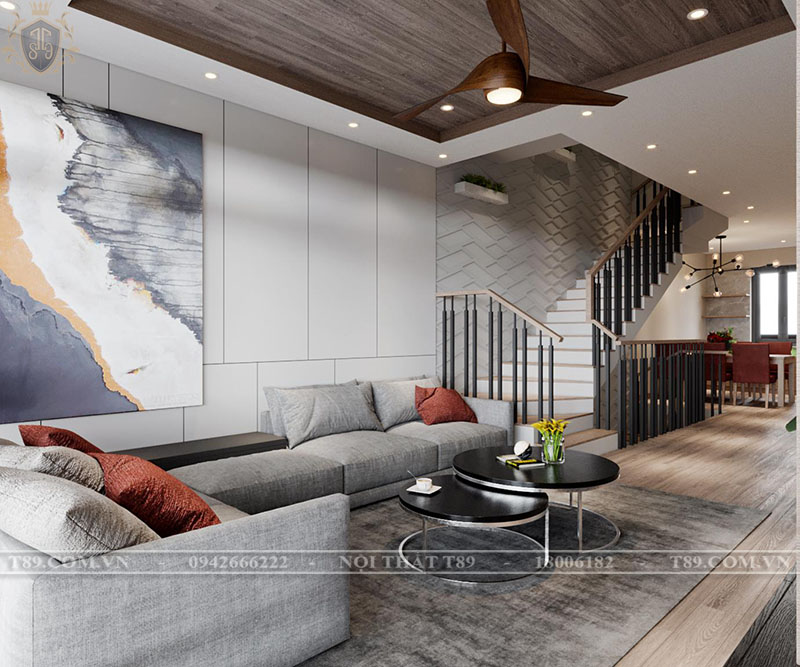 Nội thất phòng khách trong mơ phong cách hiện đại của #T89
