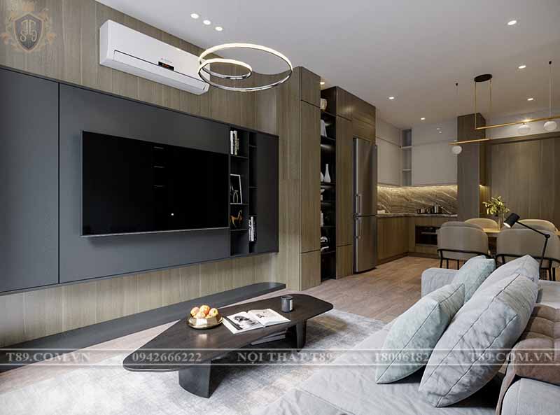 Thiết kế nội thất căn chung cư Đình Hiếu vinhome ocean park  - Setup full