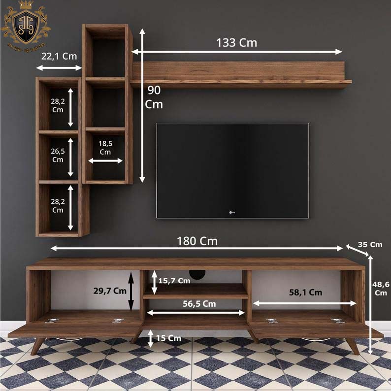 kệ tivi phong khách đẹp - k016