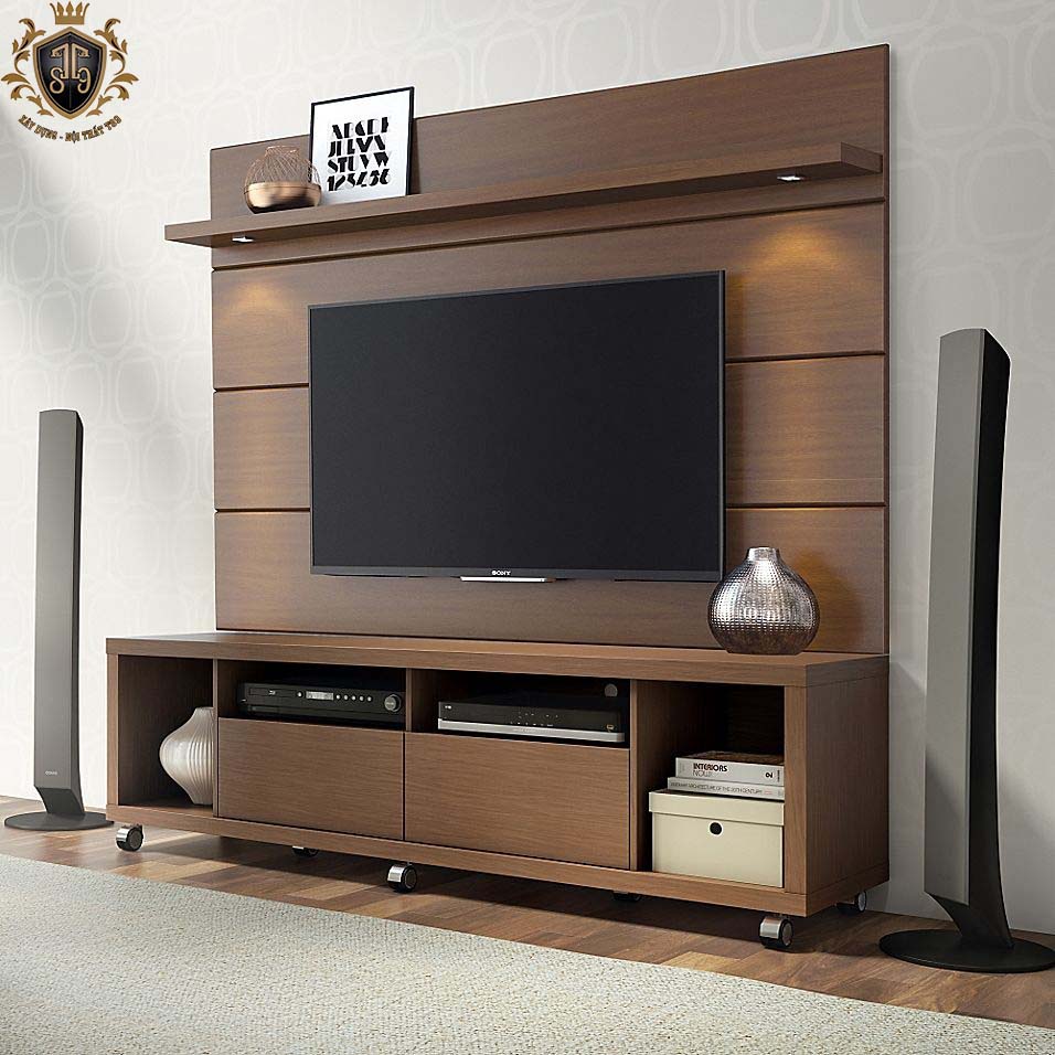 vách ốp kệ tivi -k018